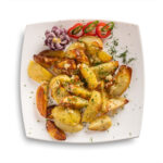 Cartofi copți cu usturoi și mărar 200g